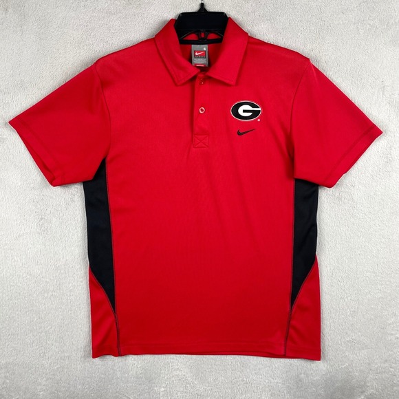 Nike Other - Nike Polo Shirt Mens Small Red Georgia Bulldogs NCAA UGA Dri-Fit Short Sleeve